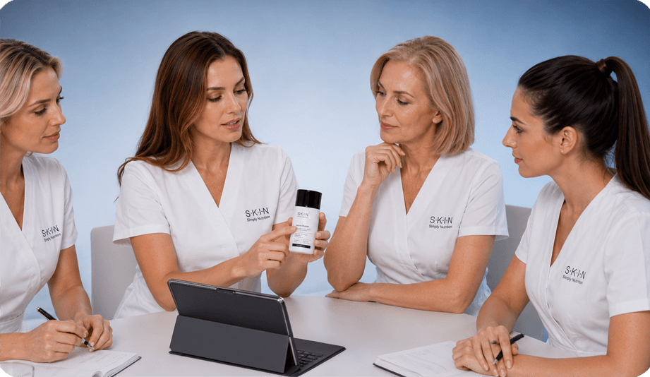 Zespół kosmetologów SKIN Simply Nutrition podczas szkolenia
